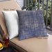 Front View of Mid-Century Modern Urban Square Blue Throw Pillow, 18 inch by 18 inch, pwurb1898