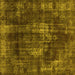 Square Oriental Yellow Industrial Rug, urb1898yw