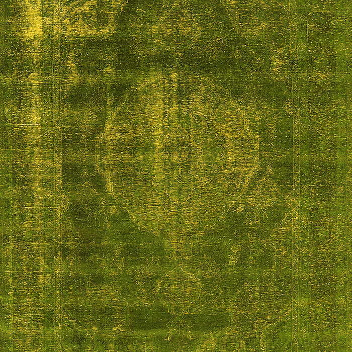 Oriental Yellow Industrial Rug, urb1899yw