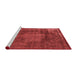 Industrial Red Washable Rugs