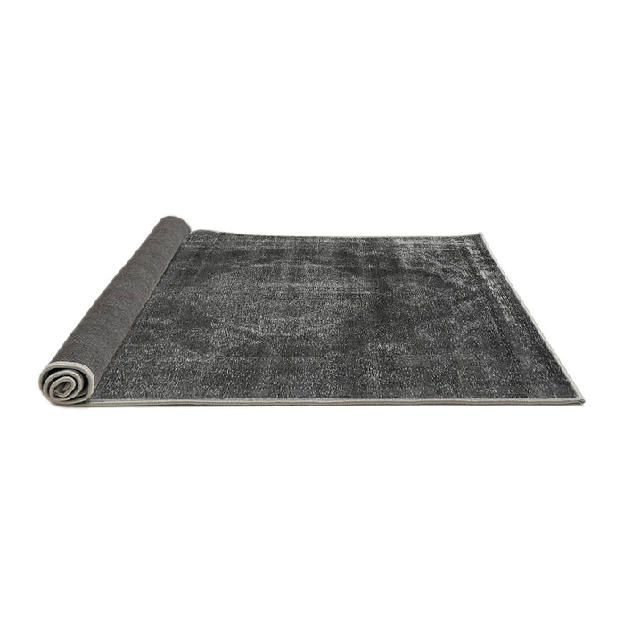 Sideview of Oriental Gray Industrial Rug, urb1899gry