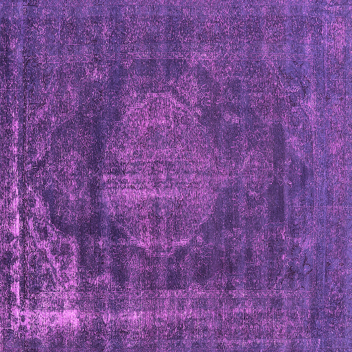 Square Machine Washable Oriental Pink Industrial Rug, wshurb1899pnk