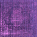 Square Machine Washable Oriental Pink Industrial Rug, wshurb1899pnk