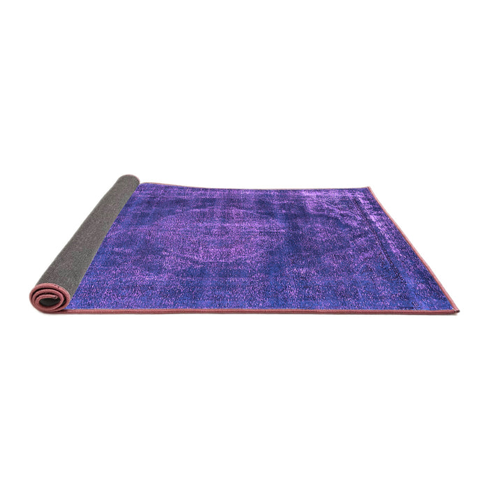 Sideview of Oriental Purple Industrial Rug, urb1899pur