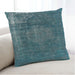 Lifestyle Image of Mid-Century Modern Urban Square Deep-Sea Green Throw Pillow, 18 inch by 18 inch, pwurb1899