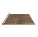 Sideview of Machine Washable Oriental Brown Industrial Rug, wshurb1900brn