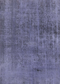 Machine Washable Industrial Modern Periwinkle Purple Rug, wshurb1900