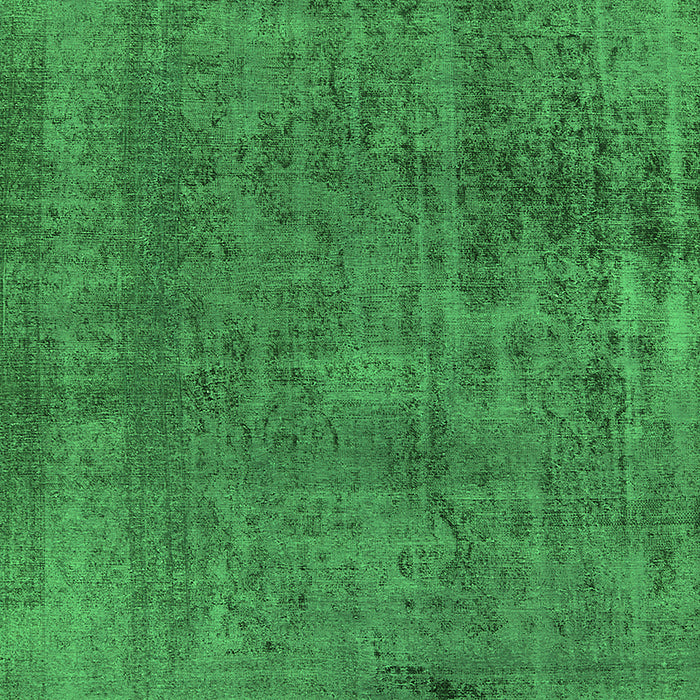Machine Washable Oriental Green Industrial Area Rugs, wshurb1900grn