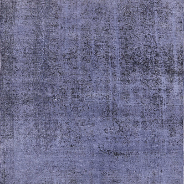 Square Machine Washable Industrial Modern Periwinkle Purple Rug, wshurb1900