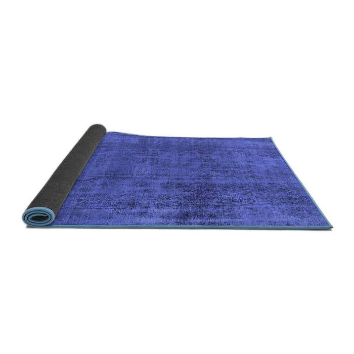 Sideview of Oriental Blue Industrial Rug, urb1900blu