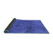 Sideview of Oriental Blue Industrial Rug, urb1900blu