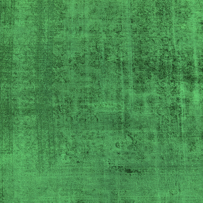 Square Oriental Green Industrial Rug, urb1900grn