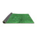 Sideview of Oriental Green Industrial Rug, urb1900grn