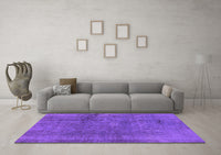 Machine Washable Oriental Purple Industrial Rug, wshurb1900pur