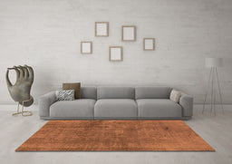 Machine Washable Oriental Orange Industrial Area Rugs in a Living Room, wshurb1900org