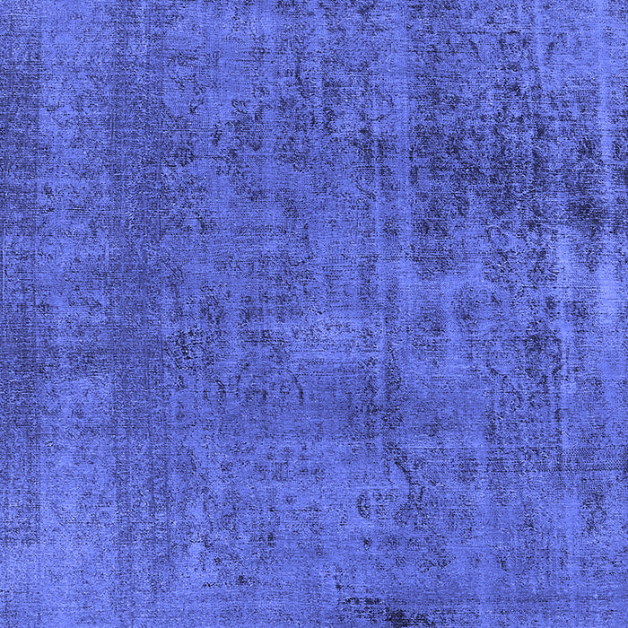 Machine Washable Oriental Blue Industrial Rug, wshurb1900blu