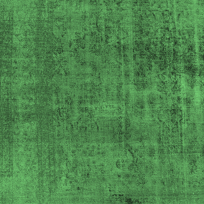 Machine Washable Oriental Emerald Green Industrial Area Rugs, wshurb1900emgrn