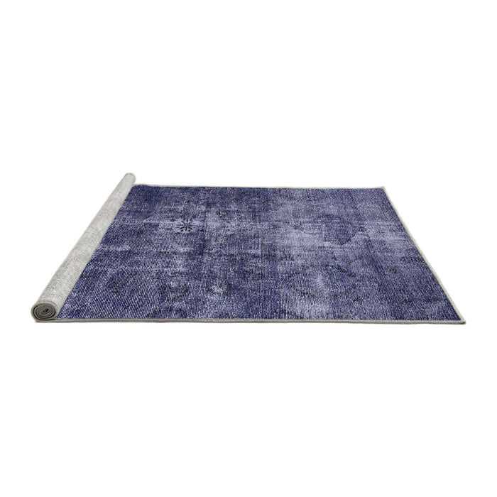 Sideview of Machine Washable Industrial Modern Medium Purple Rug, wshurb1901