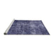 Sideview of Machine Washable Industrial Modern Medium Purple Rug, wshurb1901