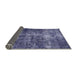 Sideview of Mid-Century Modern Purple Oriental Rug, urb1901