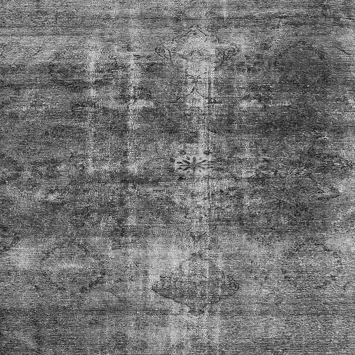 Square Machine Washable Oriental Gray Industrial Rug, wshurb1901gry