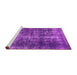 Sideview of Machine Washable Oriental Pink Industrial Rug, wshurb1901pnk