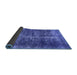 Sideview of Oriental Blue Industrial Rug, urb1901blu