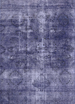 Mid-Century Modern Purple Oriental Rug, urb1901