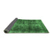 Sideview of Oriental Emerald Green Industrial Rug, urb1901emgrn