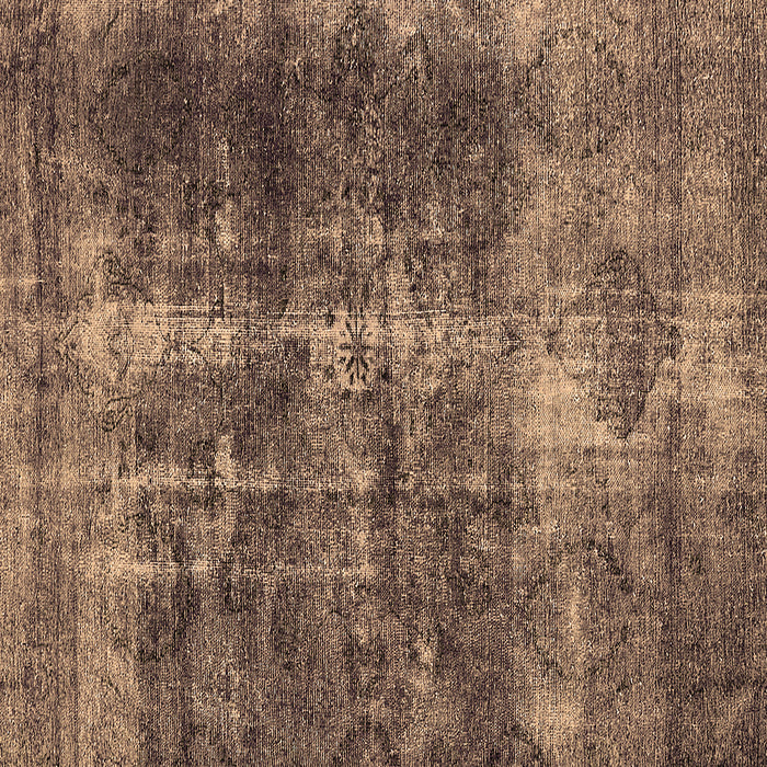 Square Oriental Brown Industrial Rug, urb1901brn
