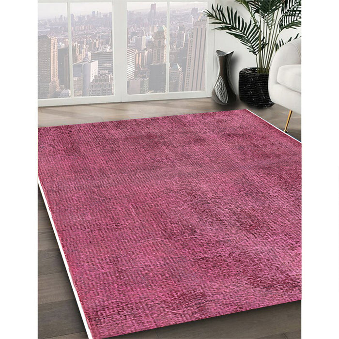 Machine Washable Industrial Modern Violet Red Pink Rug in a Family Room, wshurb1902