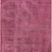 Square Mid-Century Modern Violet Red Pink Oriental Rug, urb1902