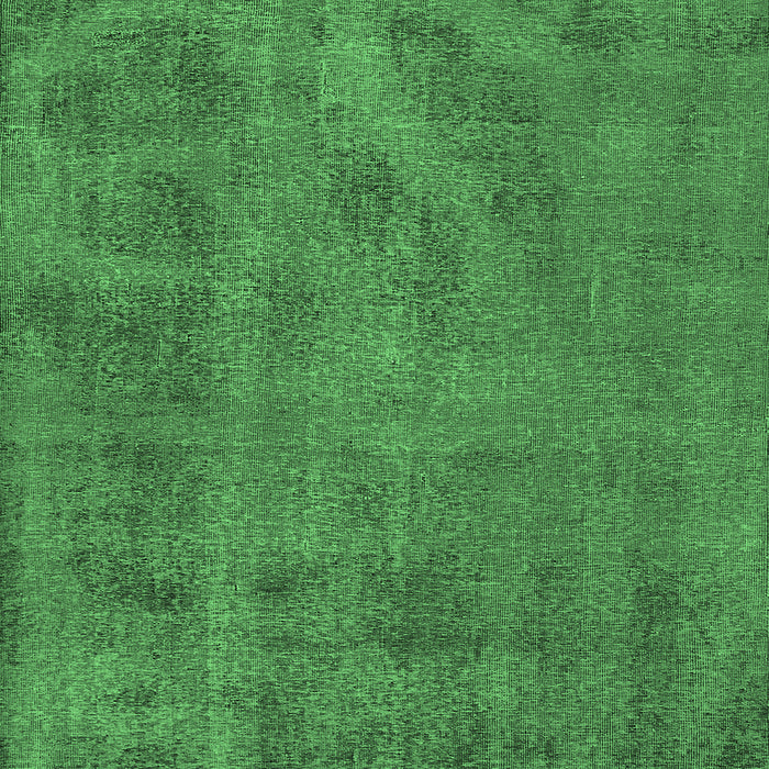 Square Machine Washable Oriental Emerald Green Industrial Area Rugs, wshurb1902emgrn