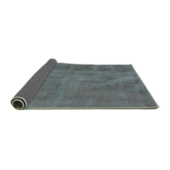 Sideview of Oriental Turquoise Industrial Rug, urb1902turq