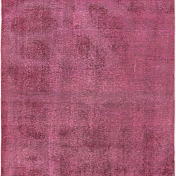 Square Machine Washable Industrial Modern Violet Red Pink Rug, wshurb1902