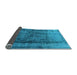 Sideview of Oriental Light Blue Industrial Rug, urb1903lblu