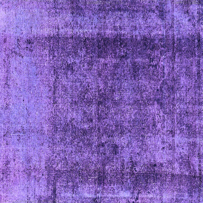 Square Machine Washable Oriental Purple Industrial Area Rugs, wshurb1903pur