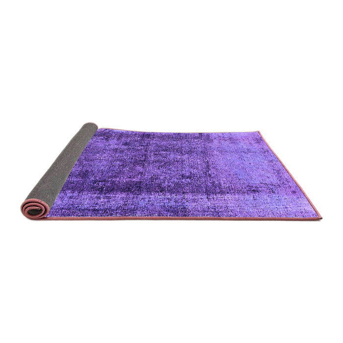 Sideview of Oriental Purple Industrial Rug, urb1903pur