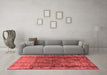 Industrial Red Washable Rugs