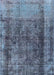 Mid-Century Modern Light Purple Blue Oriental Rug, urb1903