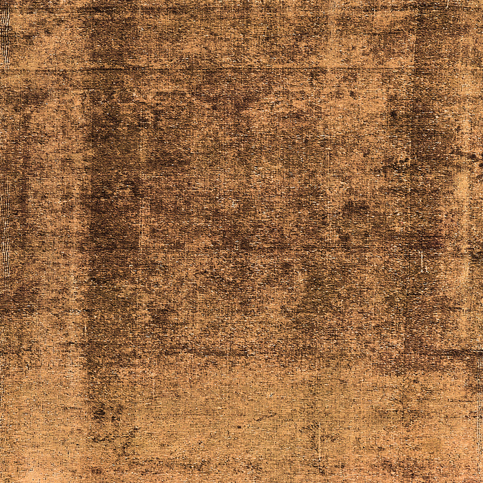 Square Machine Washable Oriental Orange Industrial Area Rugs, wshurb1903org