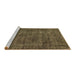 Sideview of Machine Washable Oriental Brown Industrial Rug, wshurb1904brn