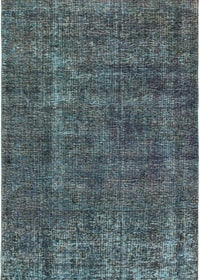 Machine Washable Industrial Modern Charcoal Blue Rug, wshurb1904