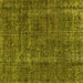 Square Oriental Yellow Industrial Rug, urb1904yw