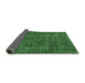 Sideview of Oriental Emerald Green Industrial Rug, urb1904emgrn