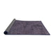 Sideview of Mid-Century Modern Plum Purple Oriental Rug, urb1905