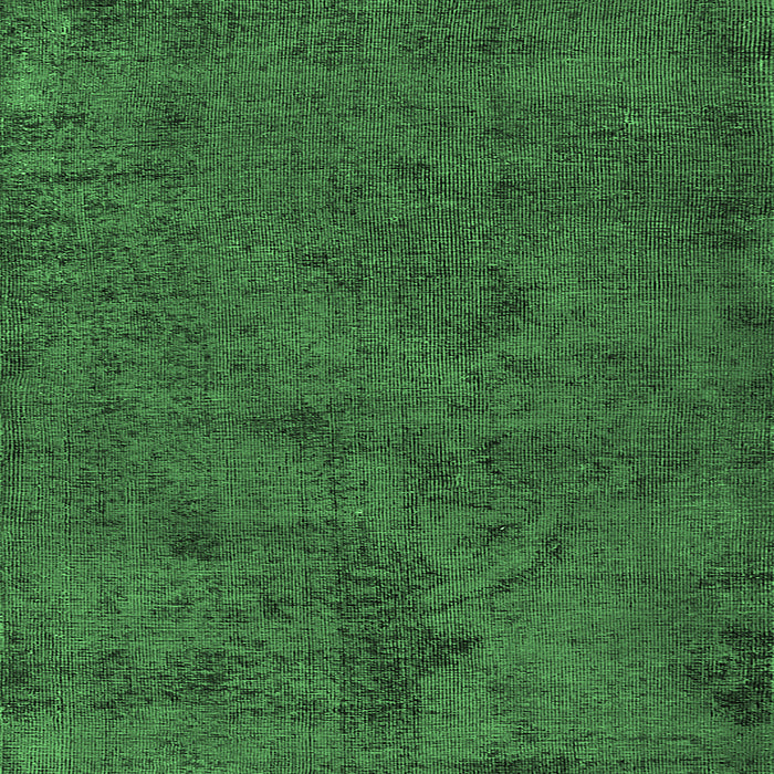 Square Machine Washable Oriental Emerald Green Industrial Area Rugs, wshurb1905emgrn