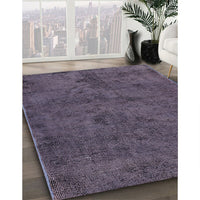 Mid-Century Modern Plum Purple Oriental Rug, urb1905