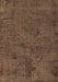 Machine Washable Oriental Brown Industrial Rug, wshurb1905brn