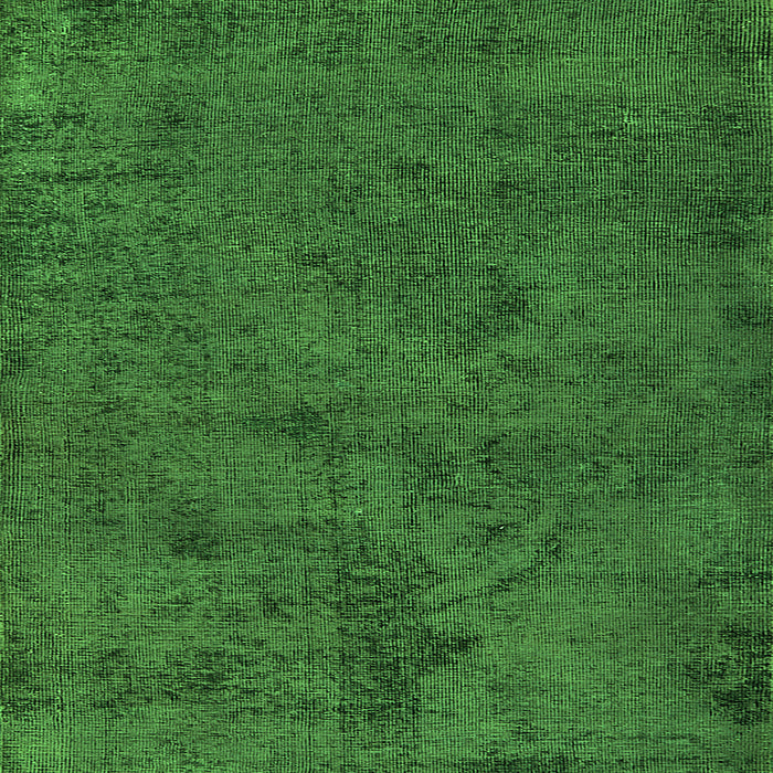 Square Machine Washable Oriental Green Industrial Area Rugs, wshurb1905grn